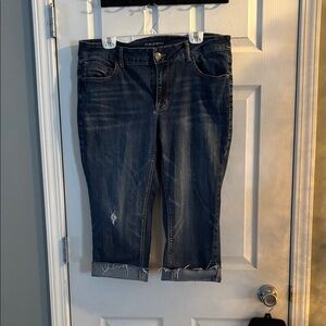 Maurices Deep Indigo Ankle Jeans
